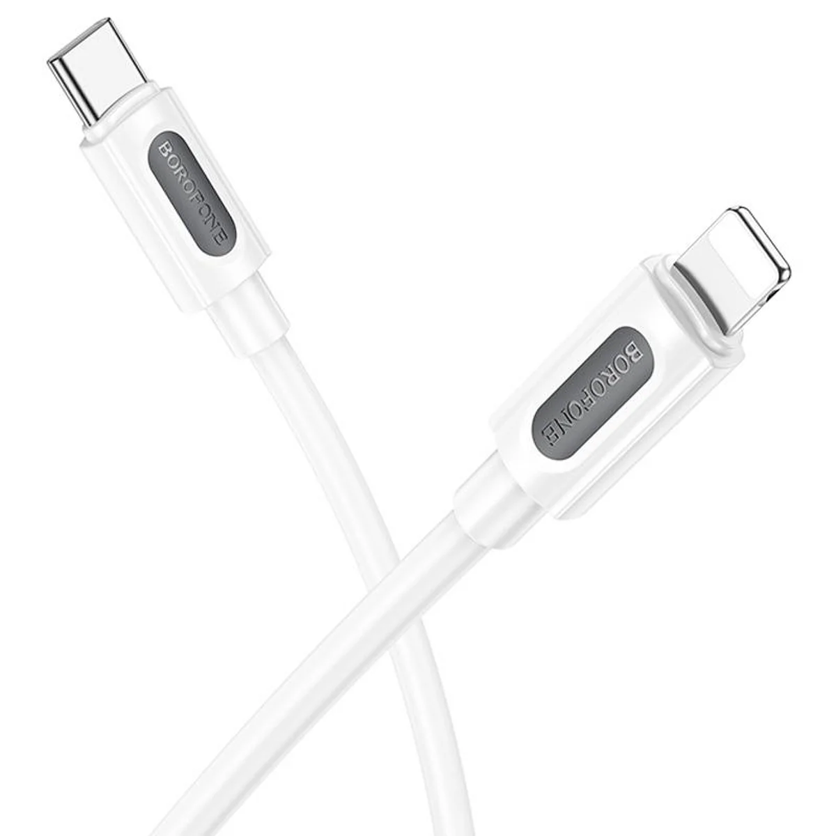 Дата кабель Borofone BX114 Structure Type-C to Lightning 27W (1m) White