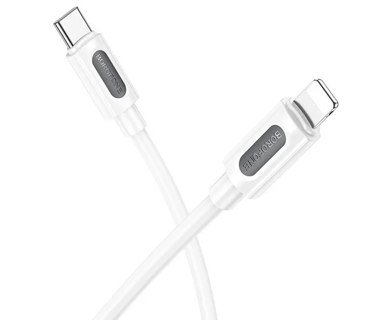 Дата кабель Borofone BX114 Structure Type-C to Lightning 27W (1m) White