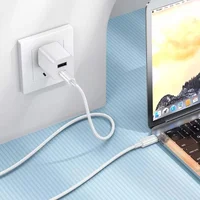 Дата кабель Borofone BX112 Lemon Type-C to Type-C 60W (1m) White