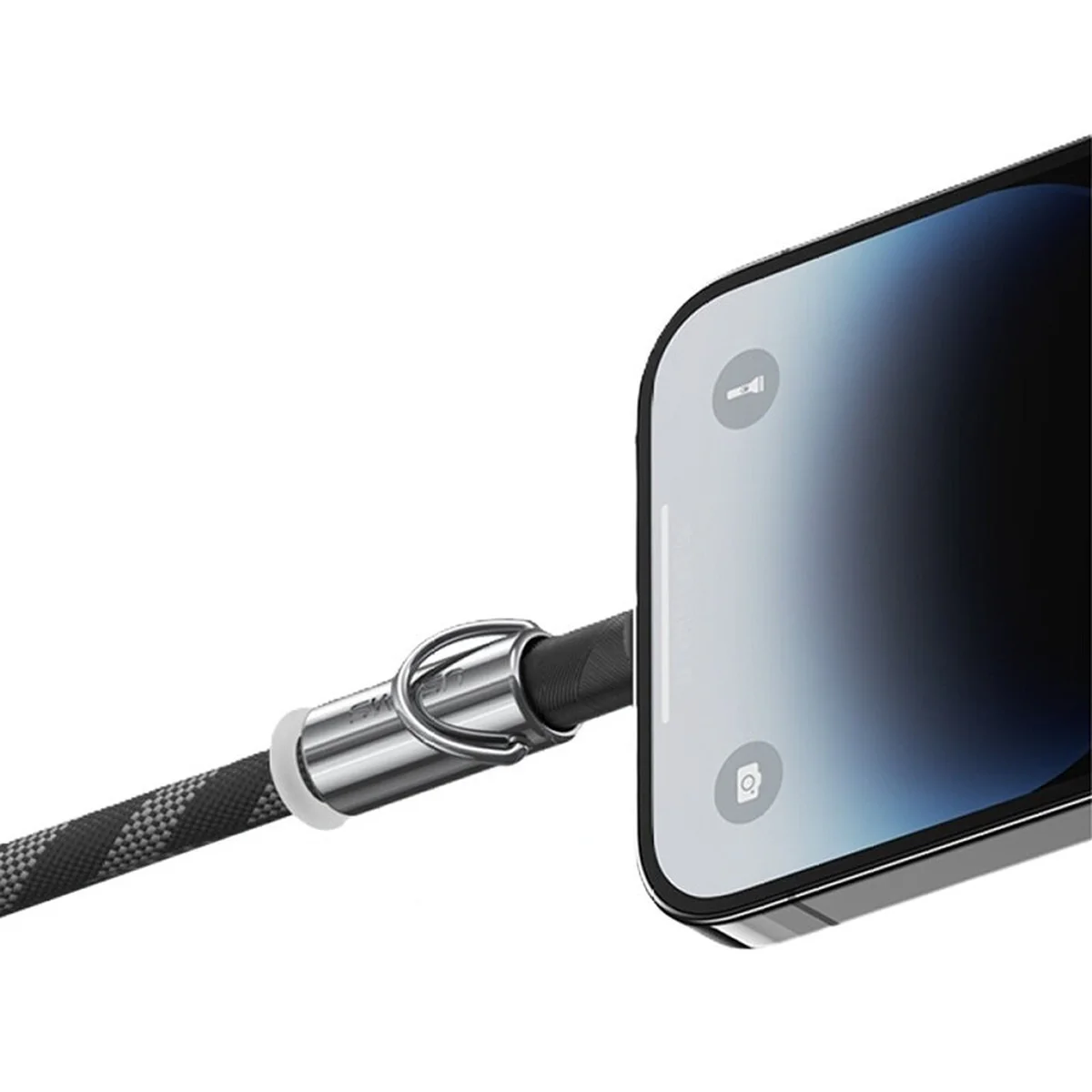 Дата кабель-шнурок Usams US-SJ746 Type-C to Lightning 30W (1.2m) Black