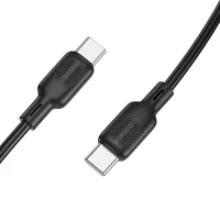 Дата кабель Borofone BX113 Lenny Type-C to Type-C 60W (2m) Black