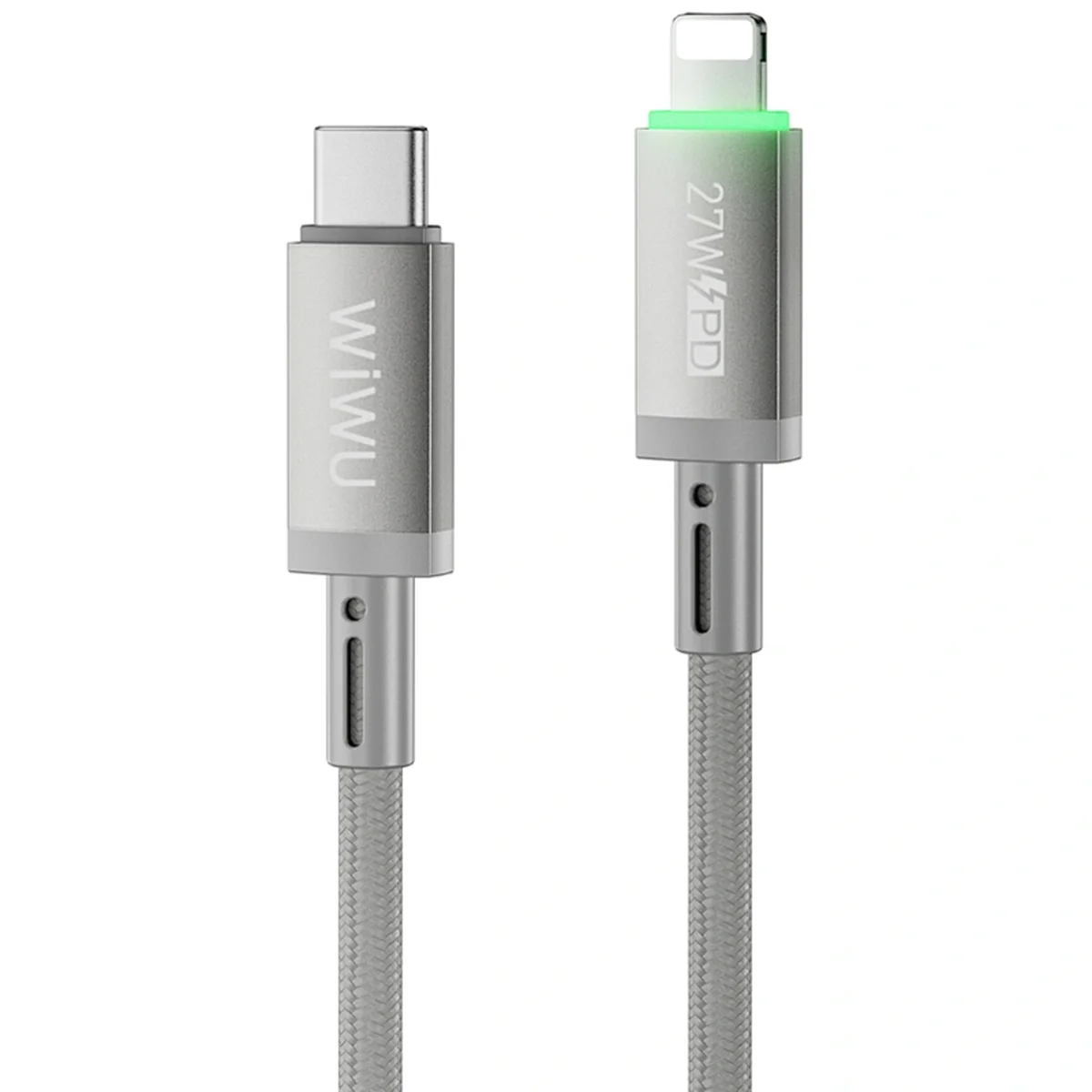 Дата кабель WIWU C083 Maglink Type-C to Lightning 27W (1m) Grey