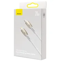 Дата кабель Baseus Glimmer Series Fast Charging Data Cable Type-C to Lightning 20W 1m (CADH000001) White