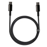 Дата кабель Baseus Tungsten Gold Type-C to Type-C Cable 100W (1m) (CATWJ-01) Чорний