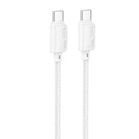 Дата кабель Hoco X113 Beneficio Type-C to Type-C 60W (1m) White