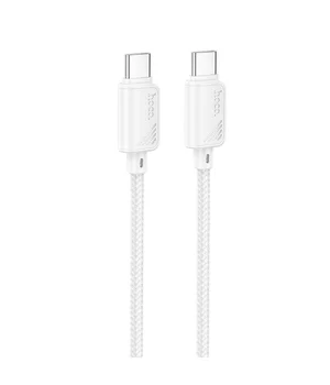 Дата кабель Hoco X113 Beneficio Type-C to Type-C 60W (1m) White