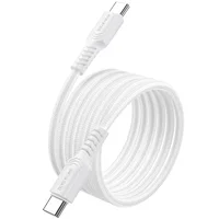 Дата кабель Borofone BX116 Certain Type-C to Type-C 60W (1m) White