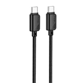 Дата кабель Hoco X113 Beneficio Type-C to Type-C 60W (1m) Black