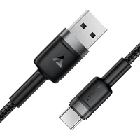 Дата кабель Acefast C22-04 USB to Type-C 60W (1.2m) Black
