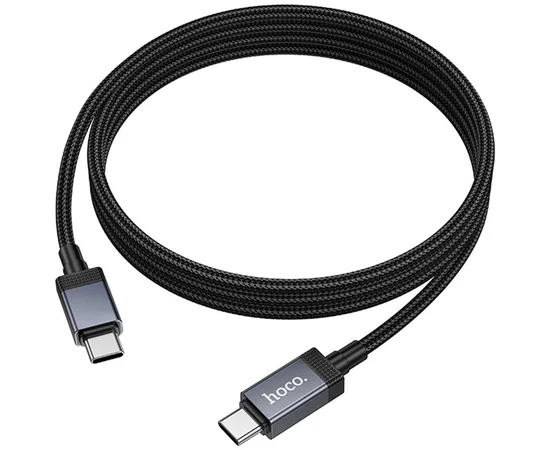 Дата кабель Hoco X118 Generous with display Type-C to Type-C 60W (1m) Black