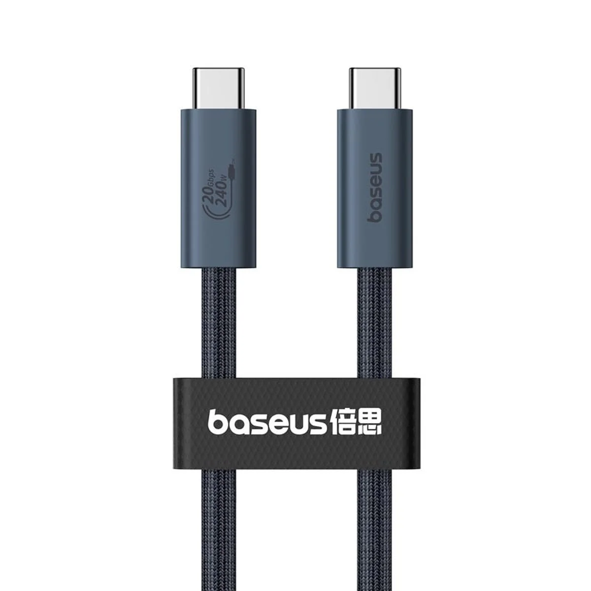 Дата кабель Baseus Flash 2 USB4 Full-Featured Type-C to Type-C 240W (1.8m) (P10311803112) Cluster Black