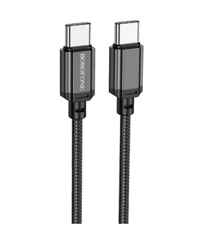 Дата кабель Borofone BX87 Type-C to Type-C 60W (1m) Black