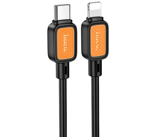 Дата кабель Hoco X108 Benefit 27W Type-C to Lightning (1m) Black