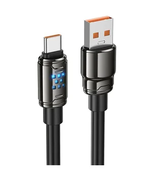 Дата кабель Hoco U143 Joy USB для Type-C 5A (1.2m) Black