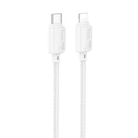Дата кабель Hoco X113 Beneficio Type-C to Lightning (1m) White