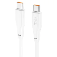 Дата кабель Hoco X93 Force Type-C to Type-C 100W (2m) White