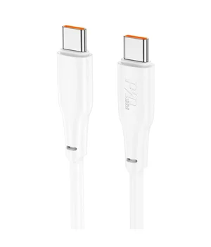 Дата кабель Hoco X93 Force Type-C to Type-C 100W (2m) White