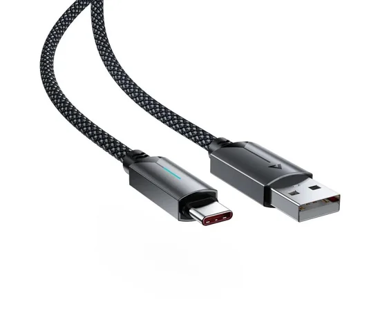 Дата кабель Acefast C19-04 USB to Type-C 3A (1.2m) Black