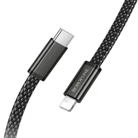 Дата кабель Borofone BX124 Peace Type-C to Lightning 30W (1m) Black