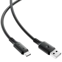 Дата кабель Acefast C17-04 USB to Type-C 3A (1.2m) Black