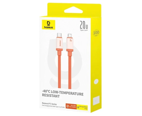 Дата кабель Baseus 0&deg;C Series Fast Charging Type-C to Lightning 20W (1m) (P10368802731) Canyon Coral
