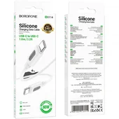 Дата кабель Borofone BX114 Structure Type-C to Type-C 60W (1m) White