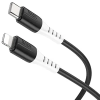 Дата кабель Hoco X82 Silicone Type-C to Lightning 20W (1m) Black