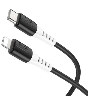 Дата кабель Hoco X82 Silicone Type-C to Lightning 20W (1m) Black