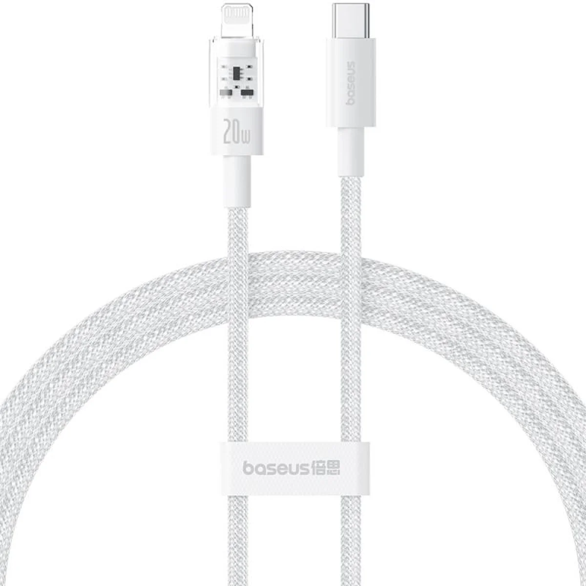 Дата кабель Baseus Gem Fast Charging Type-C to Lightning 20W (2m) (P10373001211-01) Moon White