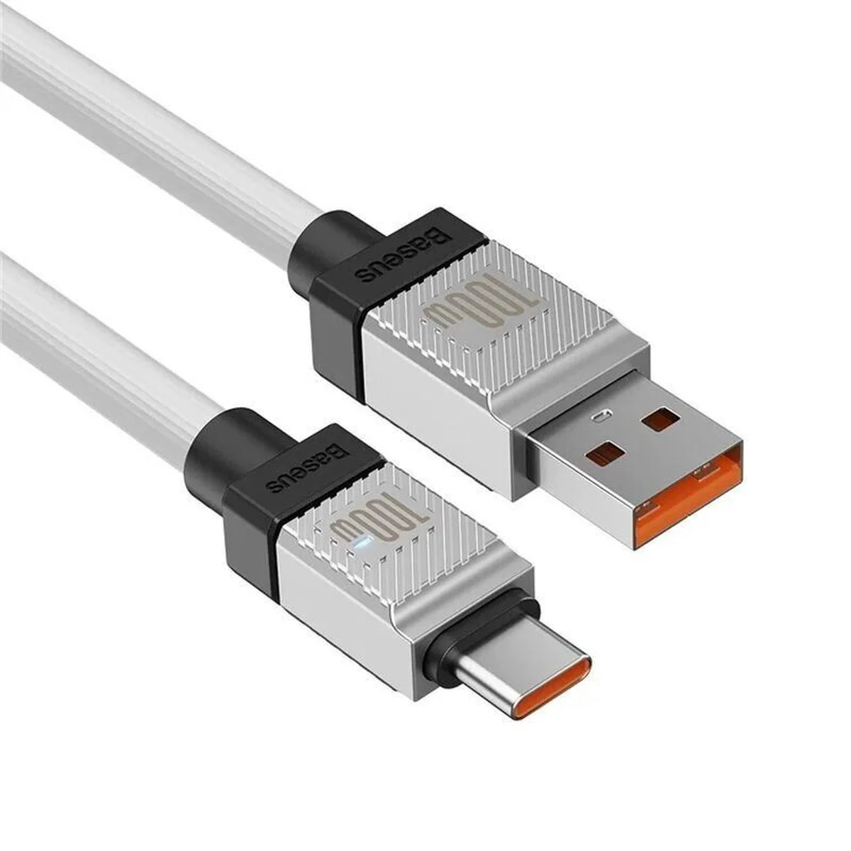 Дата кабель Baseus CoolPlay Series USB to Type-C 100W (1m) (CAKW00060) White