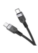 Дата кабель Hoco X109 Energy silicone Type-C to Type-C 60W (3m) Black