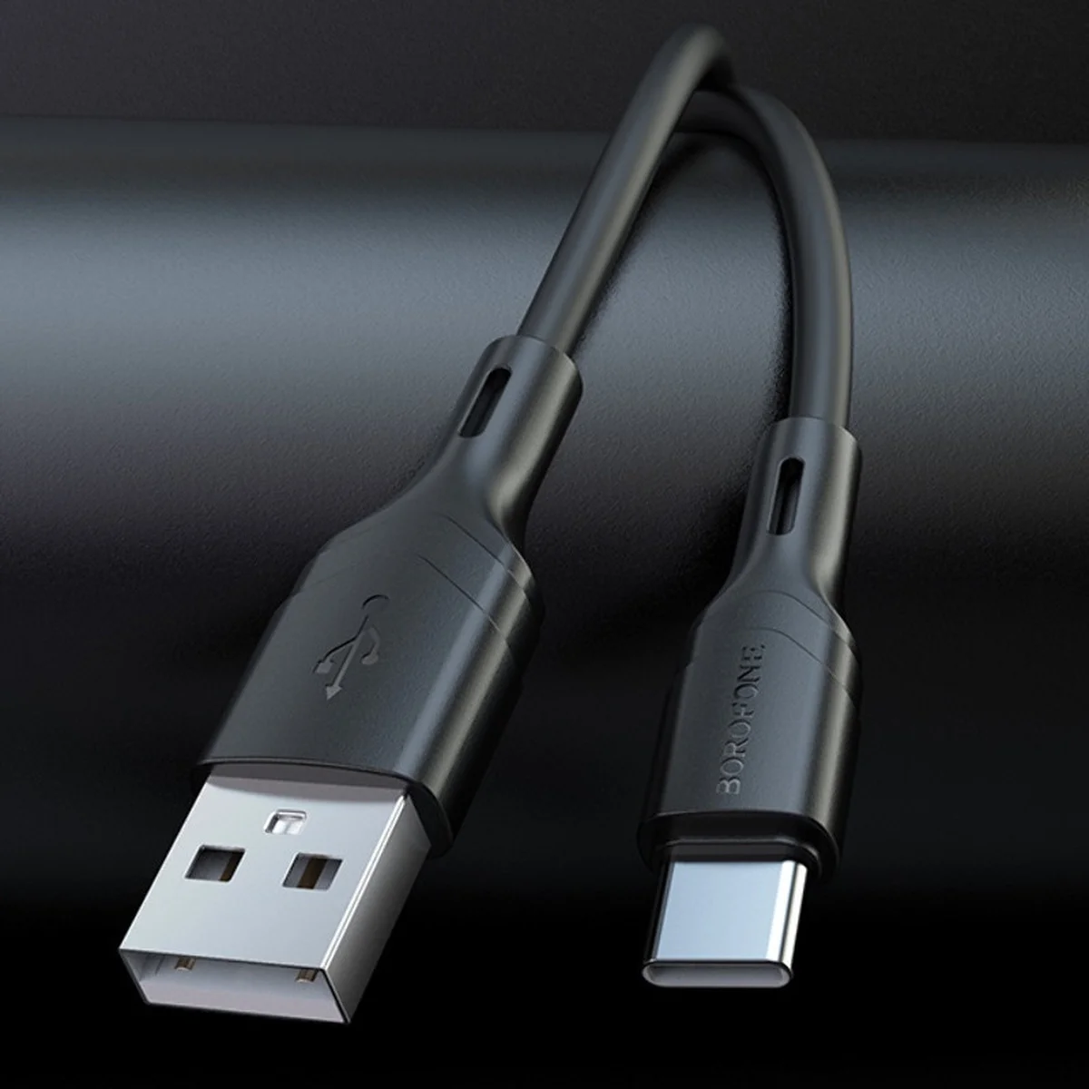 Дата кабель Borofone BX99 Method Silicone USB to Type-C (1m) Black