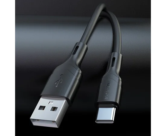 Дата кабель Borofone BX99 Method Silicone USB to Type-C (1m) Black