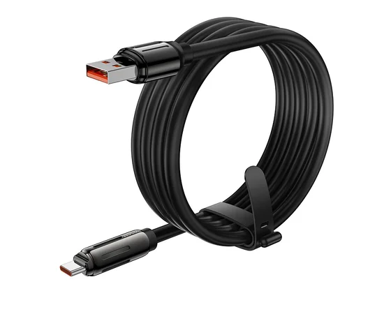 Дата кабель Hoco U136 Prize USB to Type-C 5A (1.2m) Black