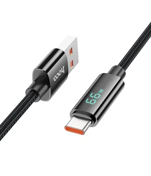 Дата кабель Hoco U125 Benefit 5A USB to Type-C (1.2m) Black