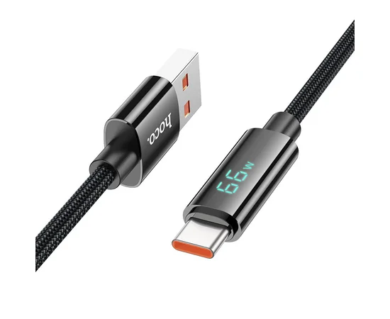 Дата кабель Hoco U125 Benefit 5A USB to Type-C (1.2m) Black
