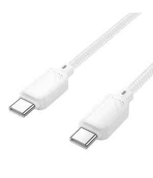 Дата кабель Hoco X113 Beneficio Type-C to Type-C 60W (1m) White