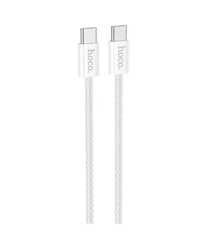 Дата кабель Hoco X104 Source 60W Type-C to Type-C (2m) White