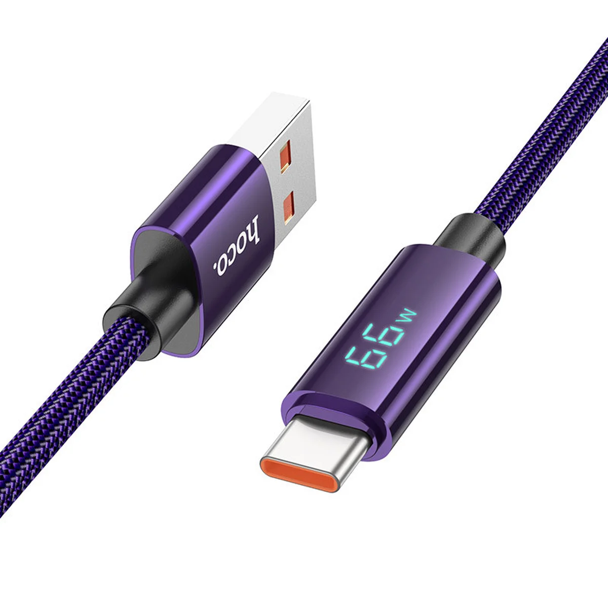 Дата кабель Hoco U125 Benefit 5A USB to Type-C (1.2m) Purple