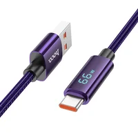 Дата кабель Hoco U125 Benefit 5A USB to Type-C (1.2m) Purple