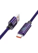 Дата кабель Hoco U125 Benefit 5A USB to Type-C (1.2m) Purple