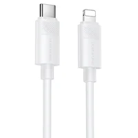 Дата кабель Borofone BX123 Leya Type-C to Lightning 30W (1m) White
