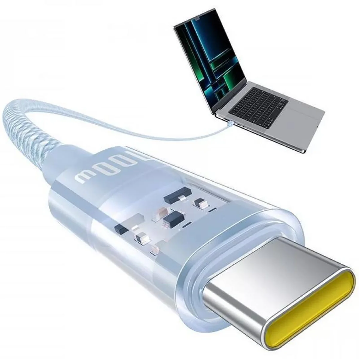 Дата кабель Baseus Gem Fast Charging Type-C to Type-C 100W (1m) (P10373000111) Galaxy Blue