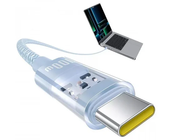 Дата кабель Baseus Gem Fast Charging Type-C to Type-C 100W (1m) (P10373000111) Galaxy Blue
