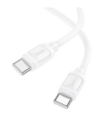Дата кабель Hoco X115 Surpass Type-C to Type-C 60W (1m) White