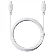 Дата кабель Baseus Silky Series OS Fast Charging Type-C to Type-C 100W (1m) (P10377704) Moon White