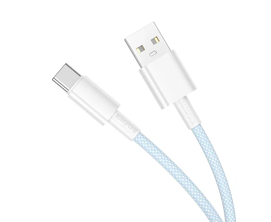 Дата кабель Borofone BX117 Source USB to Type-C 3A (1m) Blue