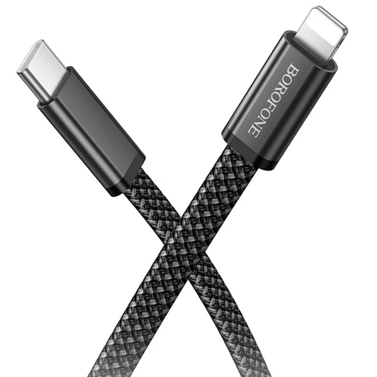 Дата кабель Borofone BX124 Peace Type-C to Lightning 30W (1m) Black
