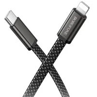 Дата кабель Borofone BX124 Peace Type-C to Lightning 30W (1m) Black