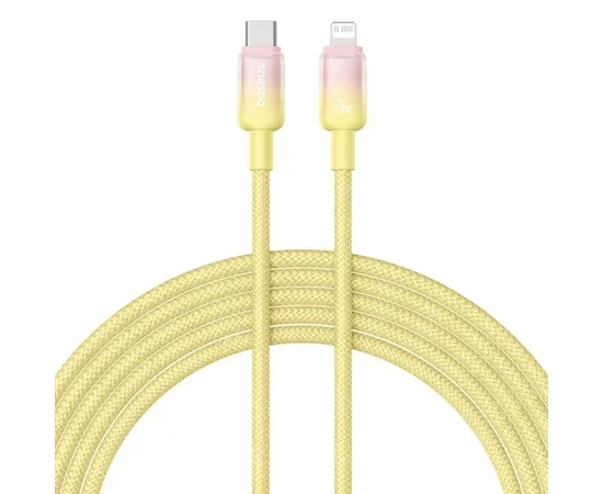 Дата кабель Baseus Discolor Series Fast Charging Type-C to Lightning 20W (1m) (P10374901) Custard Yellow